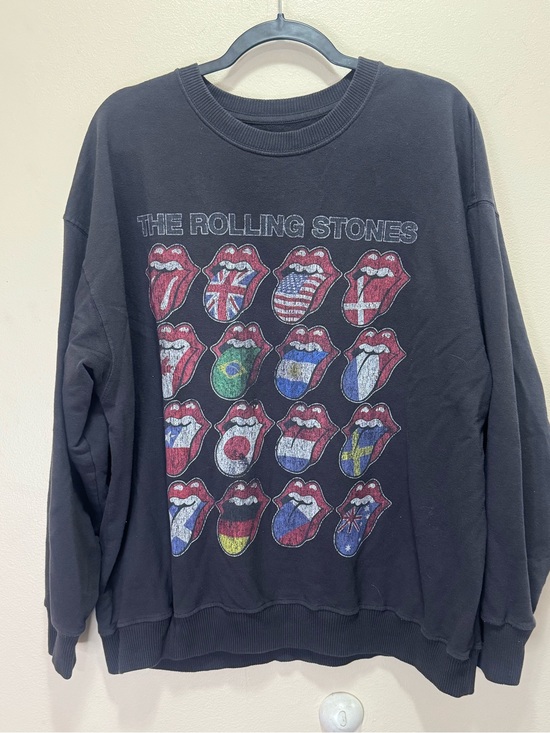 Hollister Tops - Hollister Co. Oversized The Rolling Stones Graphic Crewneck Sweatshirt